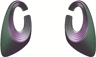 KVK Ear Cuff Earrings for Women Cyberpunk Geometry Non Piercing Ear Cuffs Clip on Platinum Plated Copper Trendy Hypoallergenic Jewelry Gifts for Women Girls Men Purple