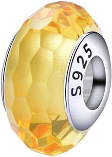 Genuine Murano Glass Charms Beads for Bracelets Original 925 sterling silver Core Blue Bubbles Pink Flowers Charms for Pandora Bracelets