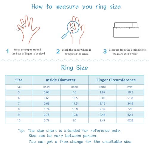 Sterling Silver Rings for Women, Dainty Stackable Silver Rings for Women Cute 925 Silver Rings for Teen Girls Thin Beaded Eternity Bands Wedding Rings Band Adjustable Ring Set Knuckle Bands for Women Size 5-10in