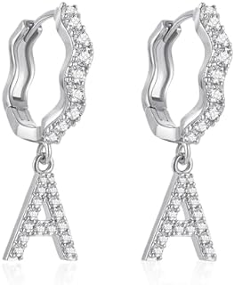 Ufsit Earrings for Women Girls | 14K Gold/Rose Gorls Silver Studs Hoops Earrings | Gold Plated Earrings Personalized Cubic Zircon Hoops Studs Earrings for Women Girls