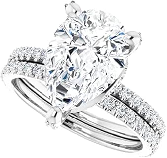 4 CT Pear Morganite Engagement Ring with VVS1 Colorless Moissanite for Love, Sterling Silver Vintage Antique Design