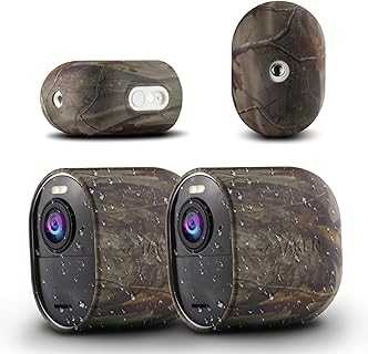 Taken Digital Silicone Skin for Arlo Ultra and Pro 4 Cameras, Anti-Slip, Glossy, Water Resistant, Ideal for Outdoor Protection and Concealment, 2 Pack (Camouflage)