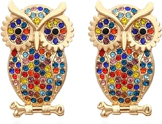 Owl Earrings for Women, Bird Owl Stud Earrings for Girls, Owl Tree Branch Earrings Hypoallergenic, Cute Owl Animal Earrings Studs, Owl Ear Studs, Owl Jewelry Gifts Funny Earrings