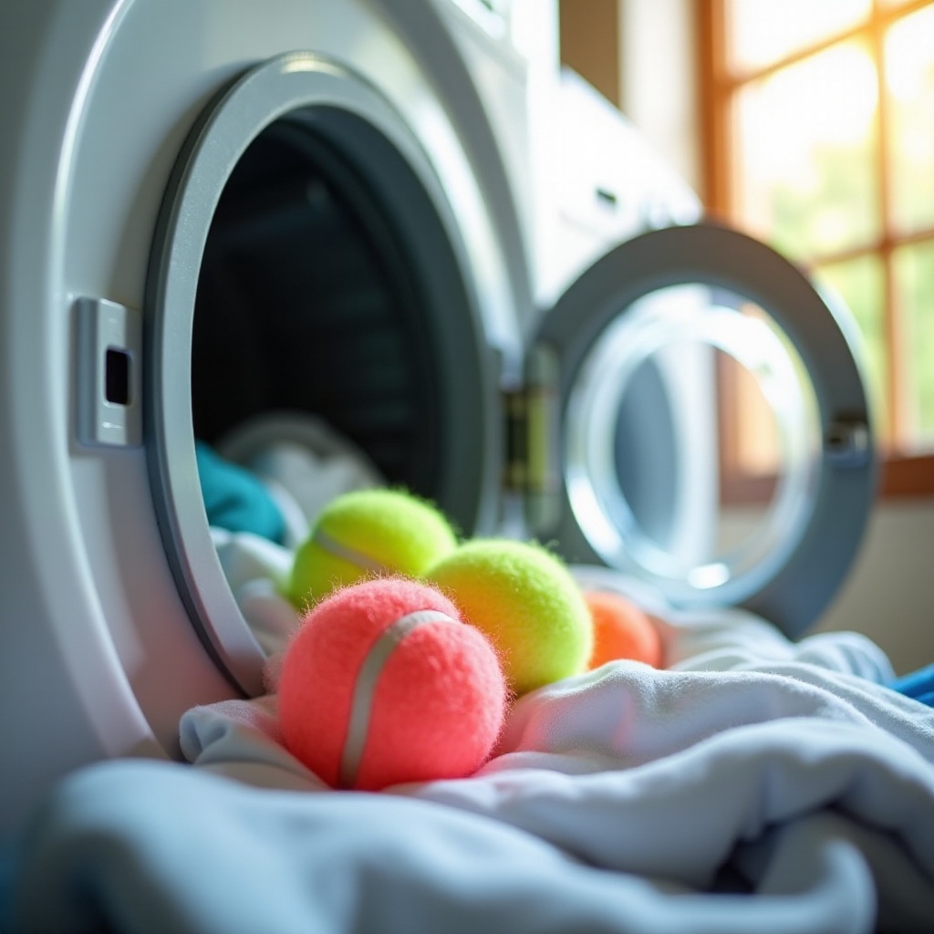 tennisball in waschmaschine