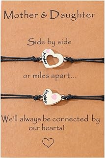 Charming Forget-Me-Not Mother-Daughter Bracelets Set - Rope Chain and Buckle Clasp