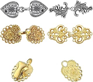 4 Pieces Vintage Sweater Shawl Clip,Retro Cape Cloak Clasp Cardigan Clip, Dress Shirt Brooch Scarf Clips for Girl Women