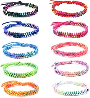 ATBUSS Bracelet d'Amitié Tressé Multicolore pour Enfants, Taille Réglable de 45cm, Confortable et Durable, Idéal pour Toutes Occasions et comme Cadeau