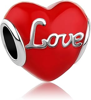 Copper Clasp Fleur De Lis Charm Bracelet with Heart and Cross Charms for Women - Pandora Compatible Design