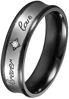 Liberia Gold Adjustable Size His and Hers Forever Love Rings with Half-Heart Design for Couples - Promise, Engagement, Wedding Bands