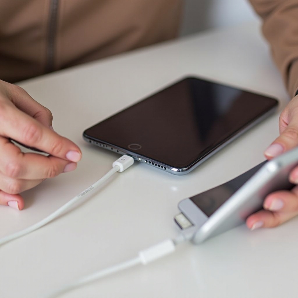 fotos vom handy auf tablet übertragen mit usb-kabel