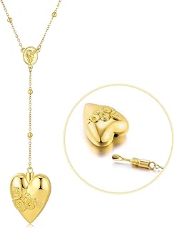 Vintage Gold-Plated Spoon Heart Pendant Necklace with Lobster Clasp, Snake Carving Design and Amazonite Gem, Ideal Gift for Men and Women