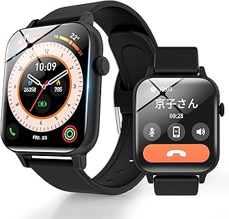 Lovame 超薄型スマートウォッチ with 1.85インチ大画面 and 長持ち250mAhバッテリー, 123スポーツモード。日常・運動に最適。