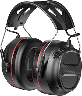 Casque Anti Bruit Bluetooth Doohoeek avec Réduction de Bruit SNR 30 dB et Batterie Rechargeable 1200 mAh, Taille Réglable, Microphone, Unisexe, Noir