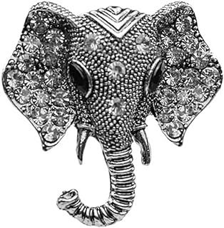 Elephant Crystal Brooch Pin,Rhinestone Animal Elephant Suit Pin Elephant Lapel Pin Badge Jewelry for Women Men Birthday Gifts