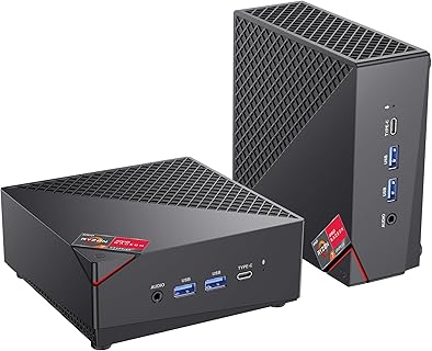 ACEMAGICIAN Mini PC mit AMD Ryzen 7 5825U, 32GB DDR4 und 512GB SSD, Klein und Leistungsstark, Ideal für Multimedia, Spiele und Business-Nutzer