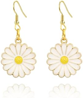 Daisy Earrings for Women Daisy Drop Earrings Summer floral Earrings Flower Earrings Sunflowers Earrings Colorful Daisy Dangle Earrings Gifts for Women Teen Girls