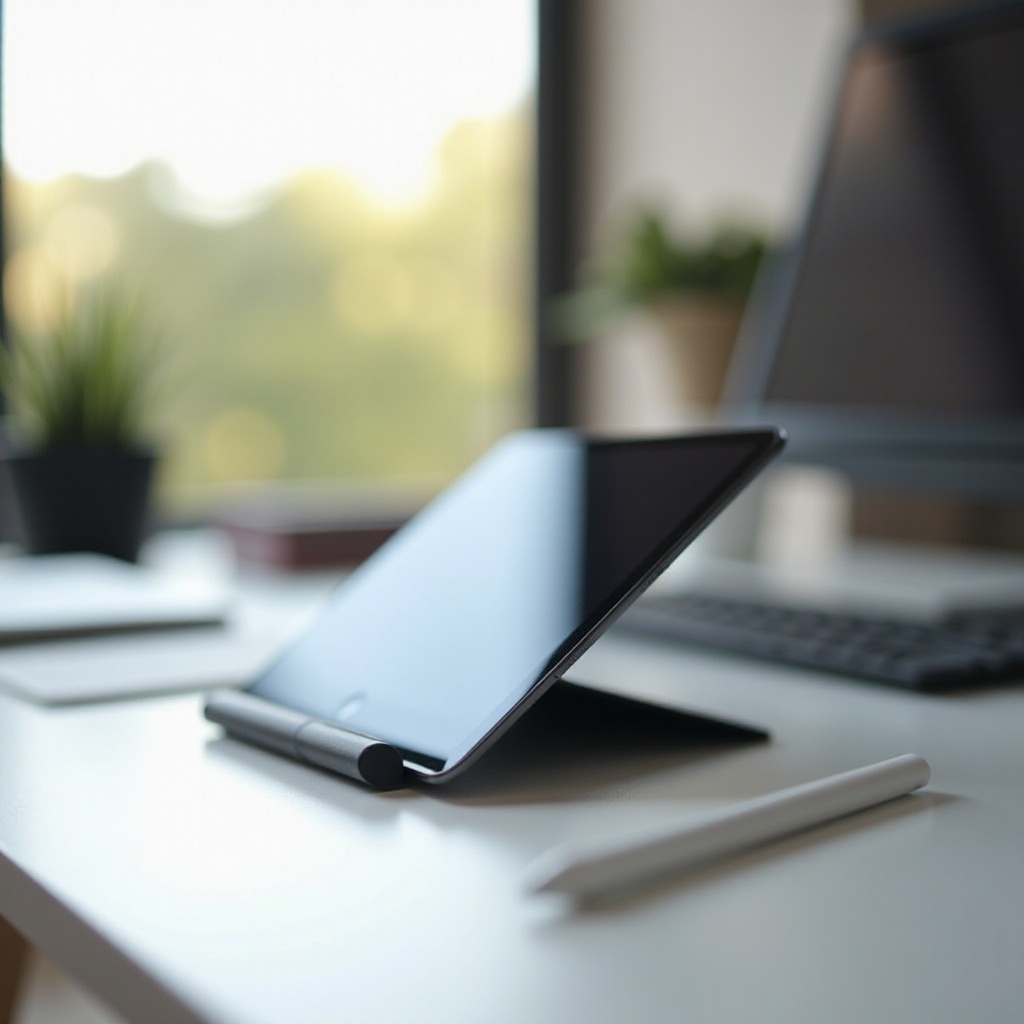apple tablet mit stift und tastatur