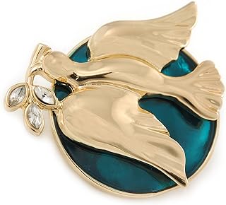 Gold Plated 'The Dove Of Peace' Brooch