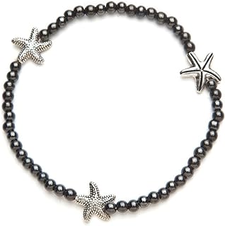 MAGNEHEALTH Starfish Anklet Magnetic Jewelry for Men and Women, Summer Beach Accessory, Premium Quality Magnets, Magnetic Anklet, Unisex Gift for Teens and Adults, Size 9