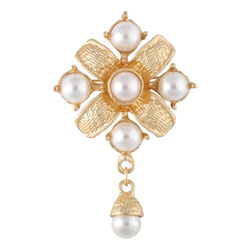 Gold Brooch Rhinestone Brooch Broach Large Flower Brooch Pins for Women Brooch Pins for Women fashion Wedding Anniversary New year Christmas Halloween Brooch