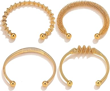 Cuff Bracelets for Women Trendy Womens Bracelet Personalized Opening Boho Bracelets Adjustable Stainless Steel Cuff Bracelet Set Women's Woven Bracelet