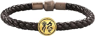 24K Solid Gold Dragon Charm Bracelet by CHOW SANG SANG, Unisex Noir Totem Design, 999 Fine Gold Chain - No Gemstone, 94347C