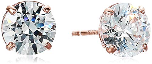 Amazon Essentials 14K Gold 1cttw Infinite Elements Cubic Zirconia Round Stud Earrings (previously Amazon Collection)