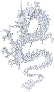 Pin Clasp Dragon Brooch, Base Gem, Premium Copper Material for Women, Animal Design - An Elegant Gift for Wife and Friends