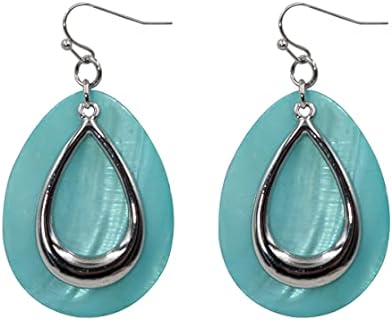 Natural Shell Tear Drop Earrings Trendy Fashion Dangling Earring for Women