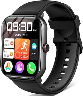 Vialove スマートウォッチ 1.9インチ大画面 最新Bluetooth5.3 通話機能 IP68防水で高齢者見守りに最適 プレゼントにも最適