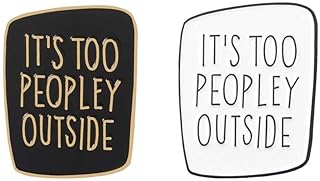 Quirky Question Mark Brooch with Pin Clasp for Unisex Individuals - 2PC Anti-social Themed Alloy Steel Brooch Set for Men and Women