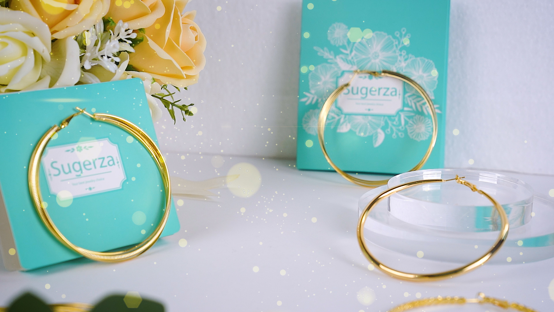 Large Gold Hoop Earrings for Women Lightweight Stainless Steel Hoops with 18K Real Gold Plated Hypoallergenic Big Circle Hoop Earrings for Women Girls
