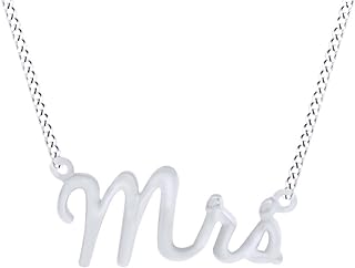 AFFY Mrs. Pendant Necklace in 14k Solid Gold