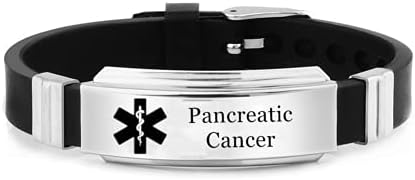 Personalized Silicone Medical Alert ID Wristband,Customized Medic Identification Alarm Bracelet for Women Men Boys Girls Disease Allergy Awareness Rubber Band for Emergency,Adjustable