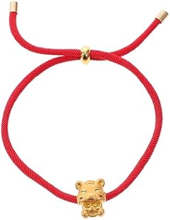 Clasp-free, Braided Copper and Rope Bracelet, Versatile Tiger and Star Design, Perfect Gift for Friends and Loved Ones, Chinese Zodiac-Themed Woven Bracelet