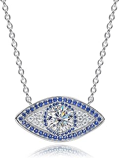 Platinum Plated Silver Moissanite Diamond Cross Pendant Necklace with Adjustable Rolo Chain and Lobster Clasp for Women - Timeless Anniversary Gift