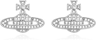 Saturn earrings Aesthetic Saturn Planet Silver Gold zircon Saturn Planet Stud Earring Jewelry Gift for Women Girls