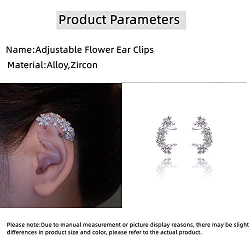 2PCS Women's Clip-On Earrings Hook Without Pierced