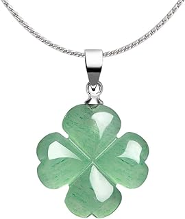 Jewelry pendant necklaces Made from pure natural Green Aventurine stone Symbolizes love, health, glory, and riches Bringing Luck to the Wearer