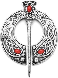 Celtic Knot Brooches Pin Scarf Buckle Vintage Ethnic Irish Jewelry for Women