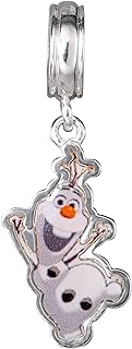 Disney Frozen Olaf Bead Sterling Silver Dangle Charm, Official License