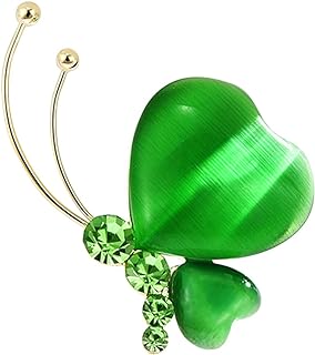 Four Leaf Brooch Crystal Butterfly Brooch Dress Accessory Scarf Pin Opal Badge Fashion Jewelry Ladies Jewelry Mochilas Para Mujeres Trendy Copper Suit Party Women's