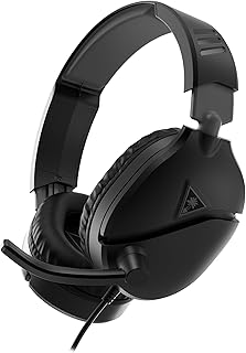 Turtle Beach Recon 70 Noir, Casque Supra-auriculaire de Gaming, haut-parleurs 40mm Haute Qualité, Micro Ultrasensible, Confortable pour Adultes, parfait pour PS4 et multiplateformes