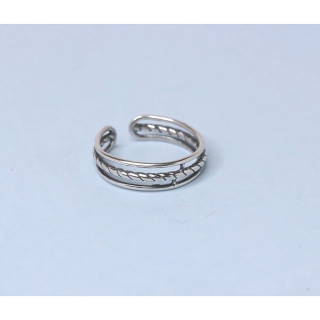 LeCalla 925 Sterling Silver Minimalist Toe Rings for Gifting Simple Open Adjustable Toe Band Ring for Women