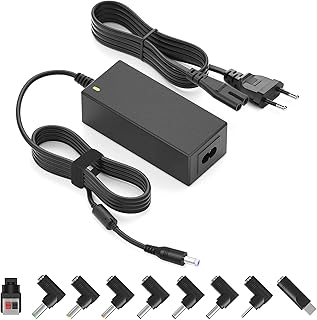 HUARIY Chargeur Universel pour Ordinateur 12V 3A avec 9 Connecteurs, Câble de 2,4m et Protection Intelligente. Idéal pour les Utilisateurs d'Ordinateurs et de Périphériques en Sécurité