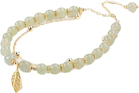 Ladies Jade Bracelet, Fashion Entry Lux Jade Skewers, 18kt Gold Cover Sterling Silver, Gift For Women