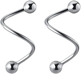 Women Simple Tiny Ball Earrings 925 Sterling Silver Spiral Wrap Cuff Earring