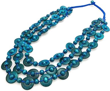 Bohemian Coconut Shell Wood Bead Necklace For Women Girls Ethnic Jewelry Handmade Beaded Long Necklace