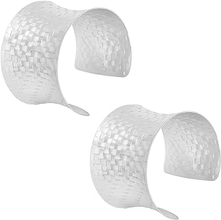 CASDAN 2Pcs Cuff Bangle Bracelet for Women Open Wide Wire Bracelets Gold and Silver Adjustable Open Statement Bangles Wrist Cuff Wrap Bracelet Jewelry Gift