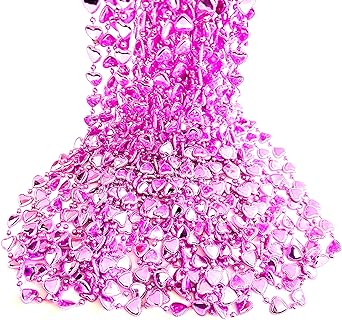 24 of 36 Pcs Valentine Heart Shaped Bead Necklaces Pink Heart Valentine's Day Necklaces Bachelorette Party Gift